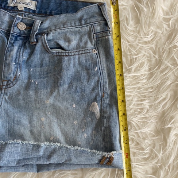Madewell Paint Splatter Denim Cutoff Shorts - Picture 6 of 8